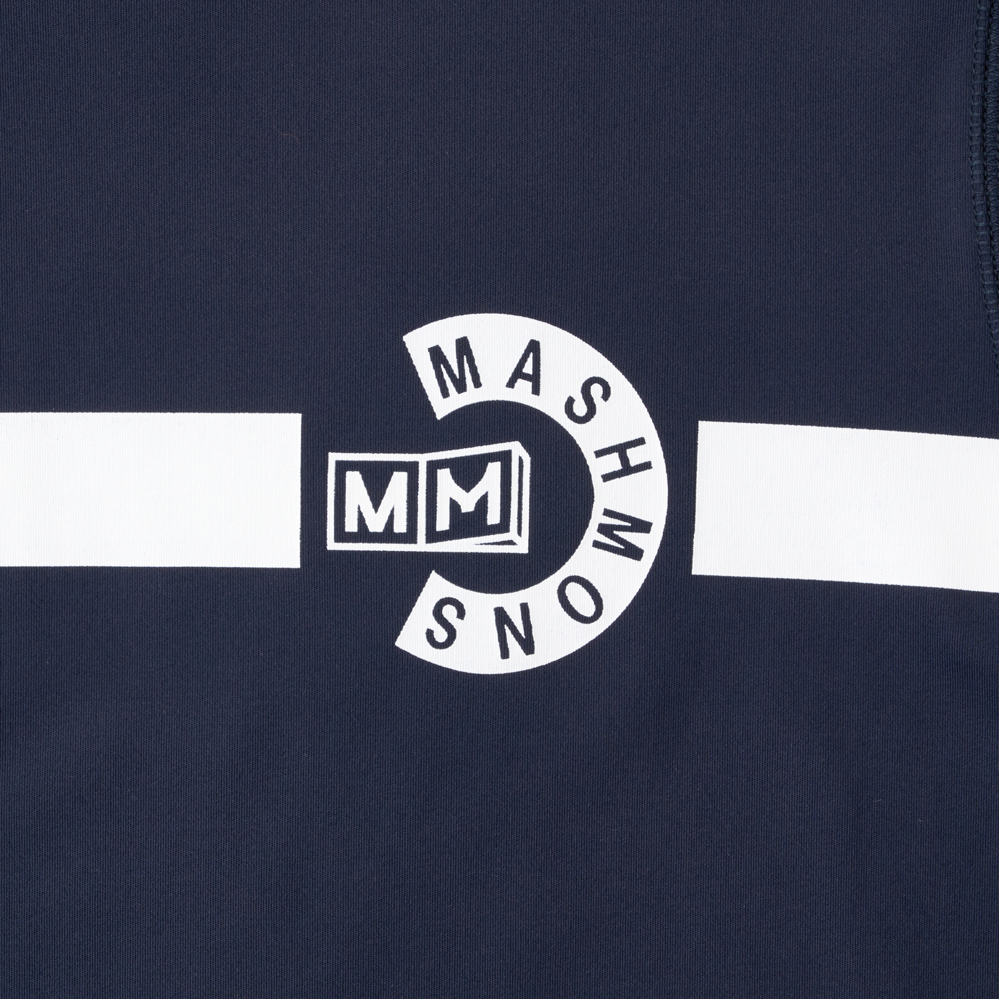 Short sleeve Line Mock neck