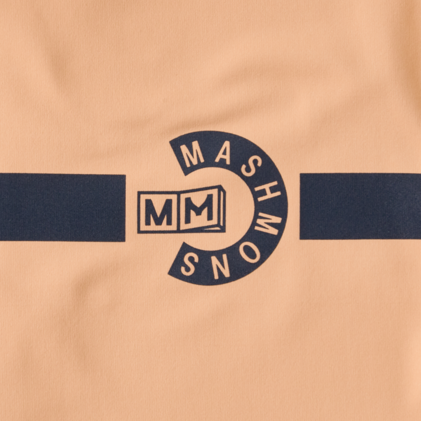 Short sleeve Line Mock neck