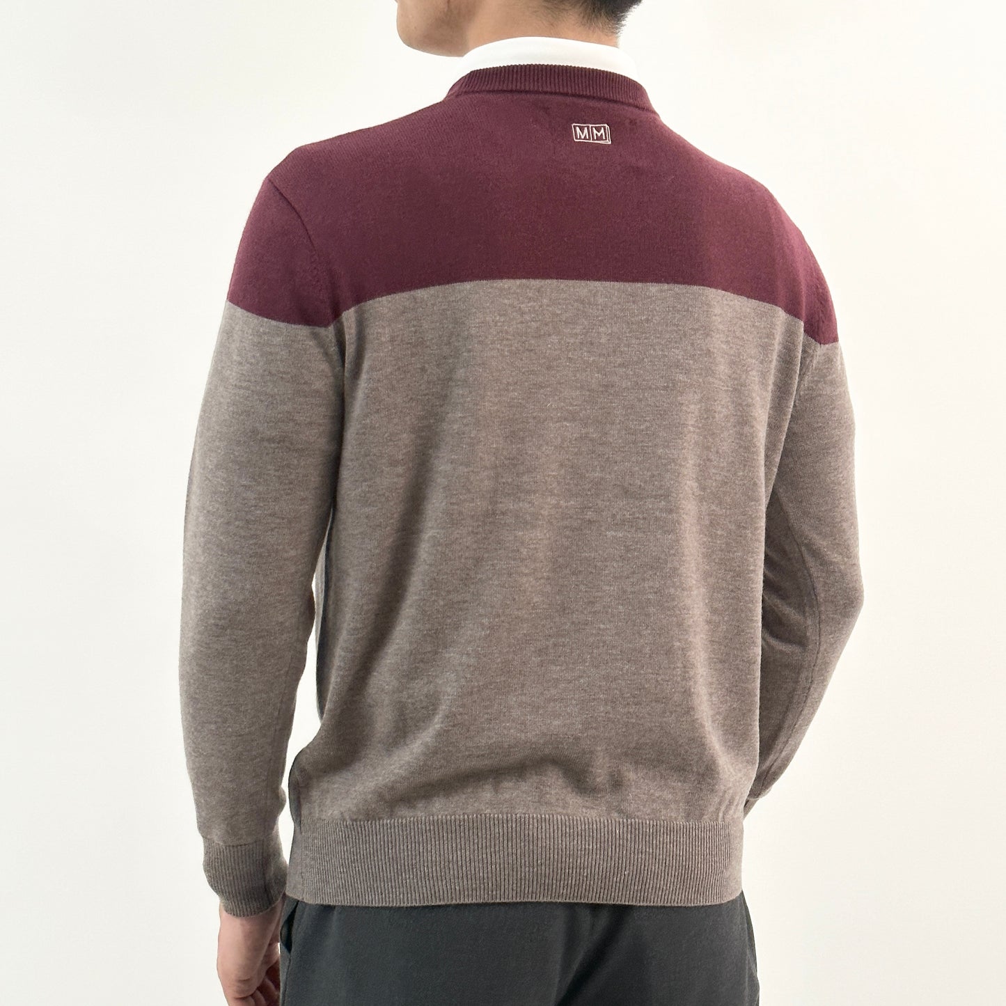 Bicolor border Pullover