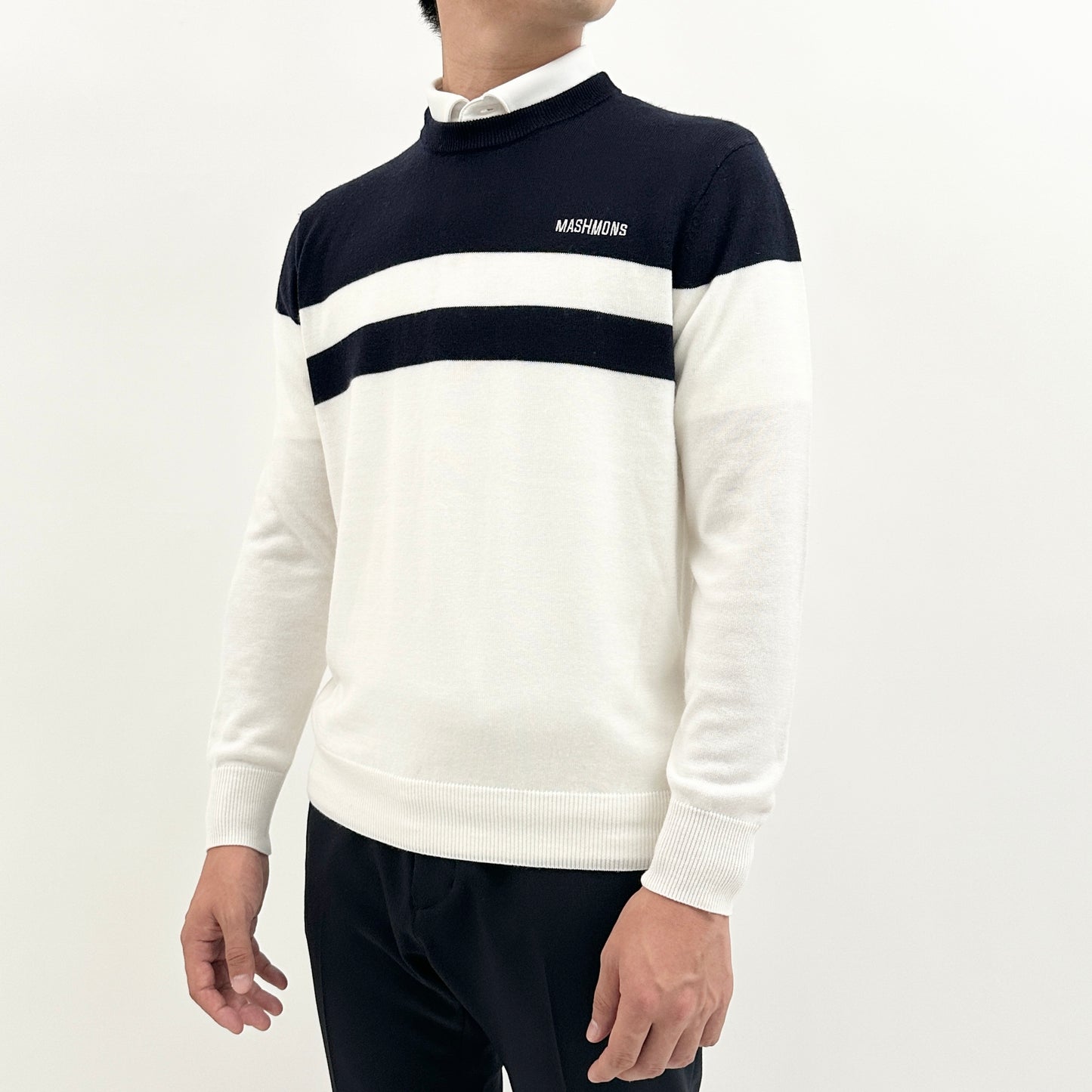 Bicolor border Pullover