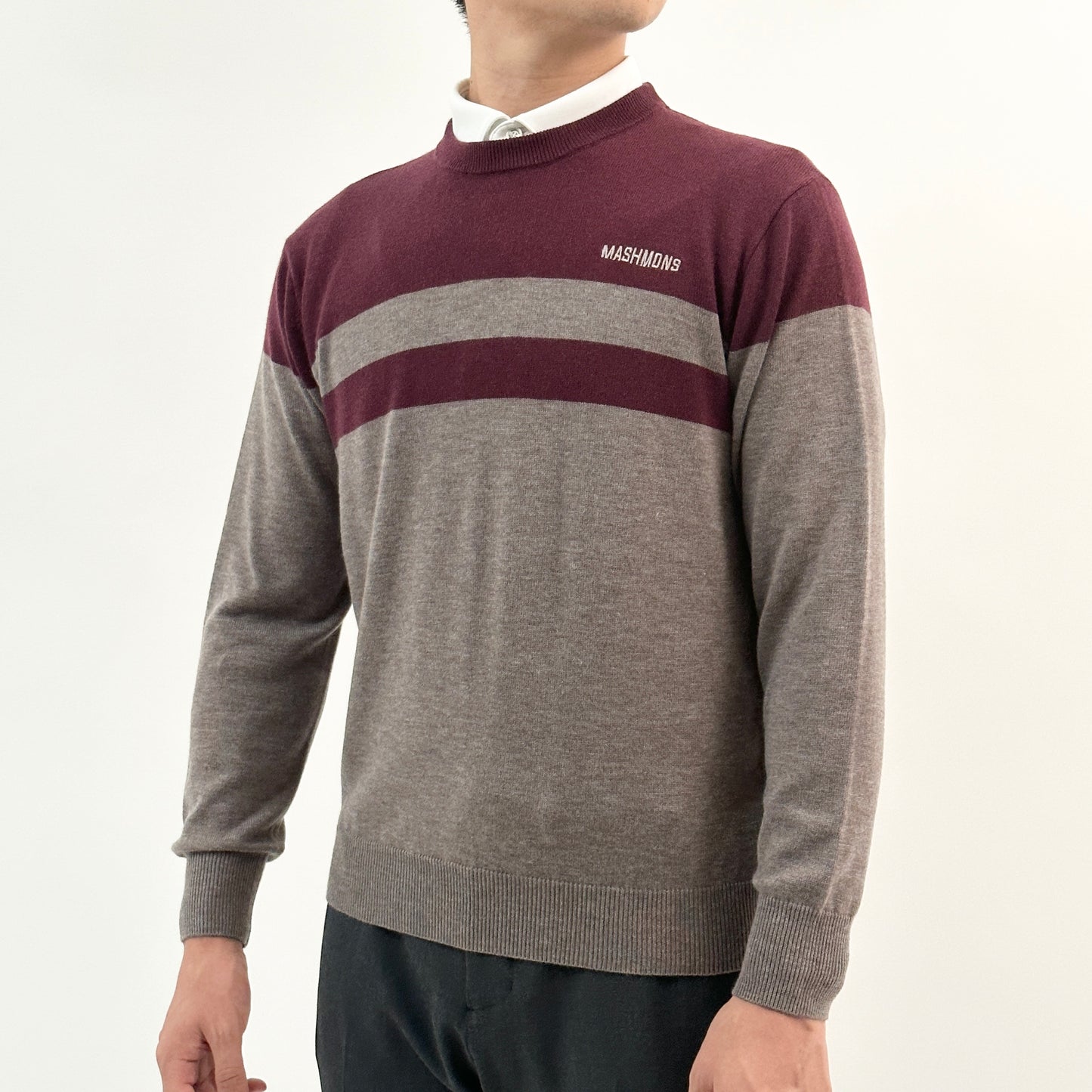 Bicolor border Pullover
