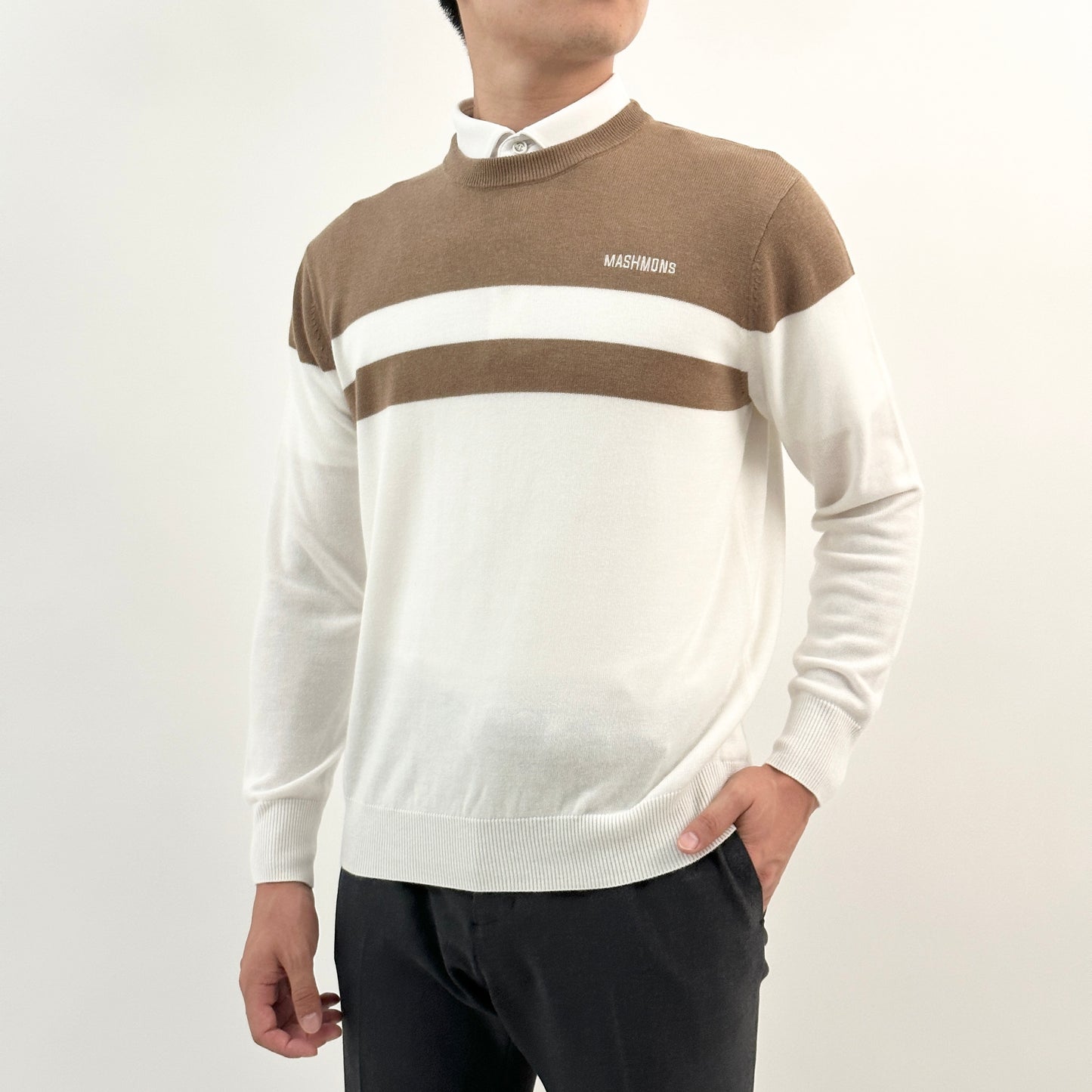 Bicolor border Pullover