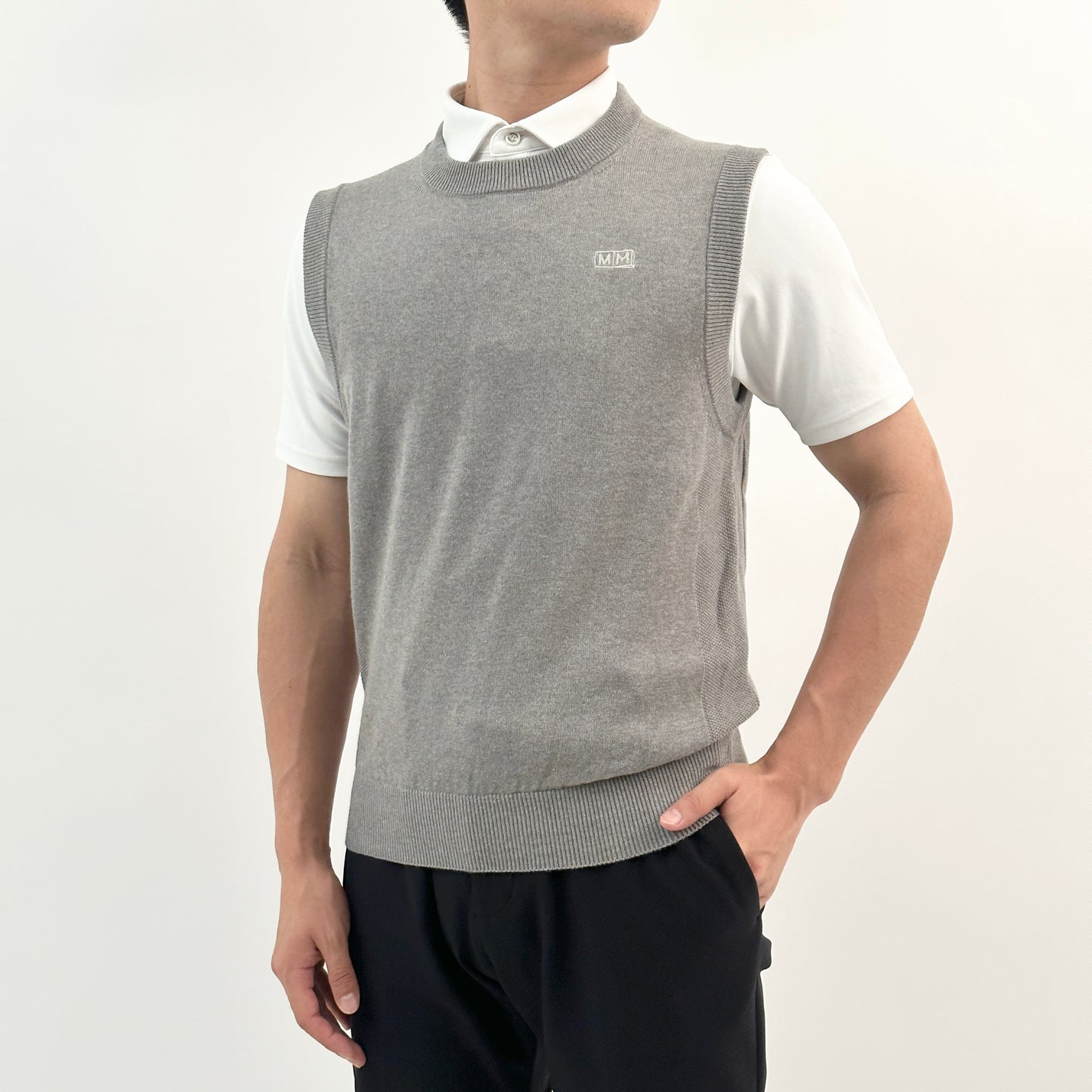 Silk blend Crew neck Vest
