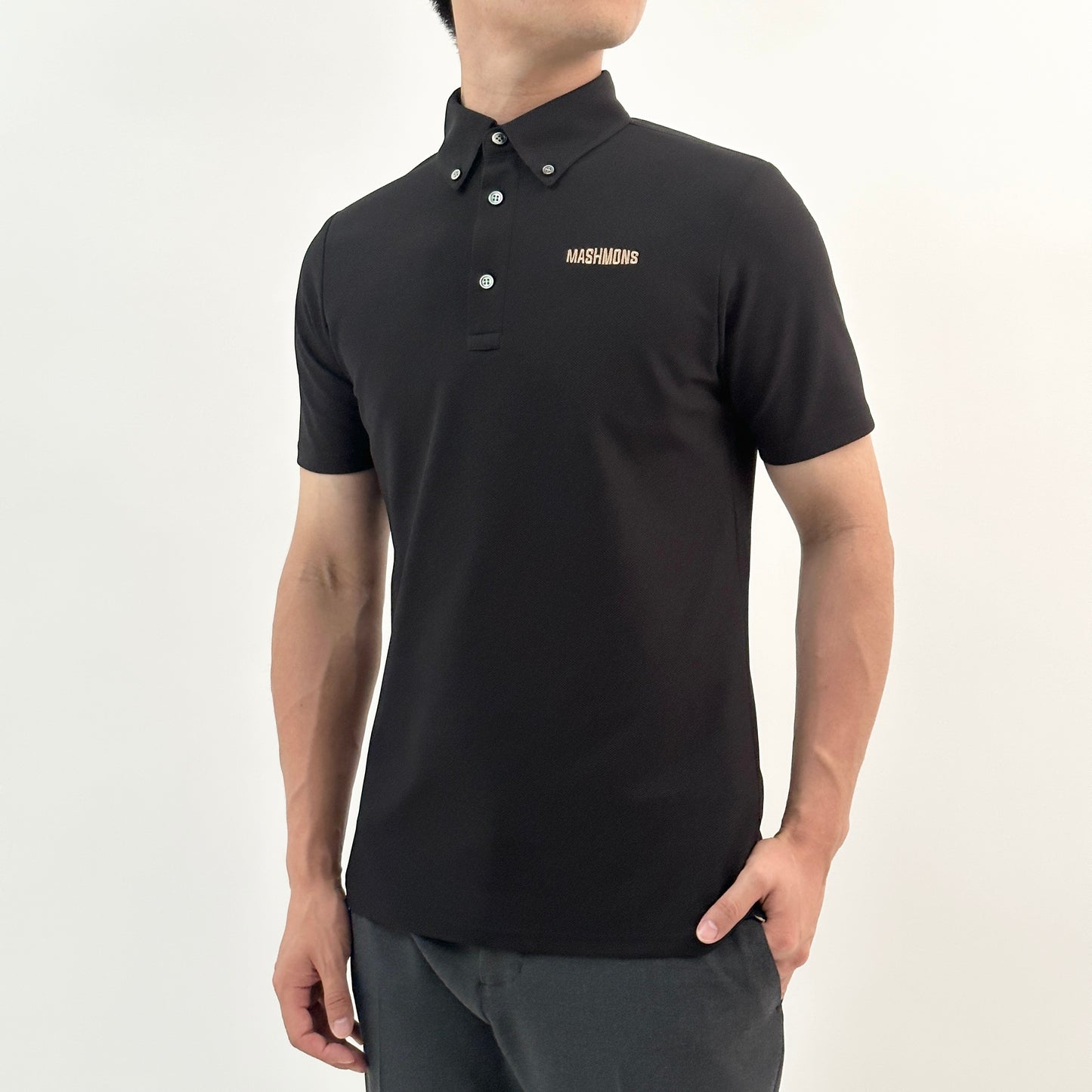 Pique knitting Button down