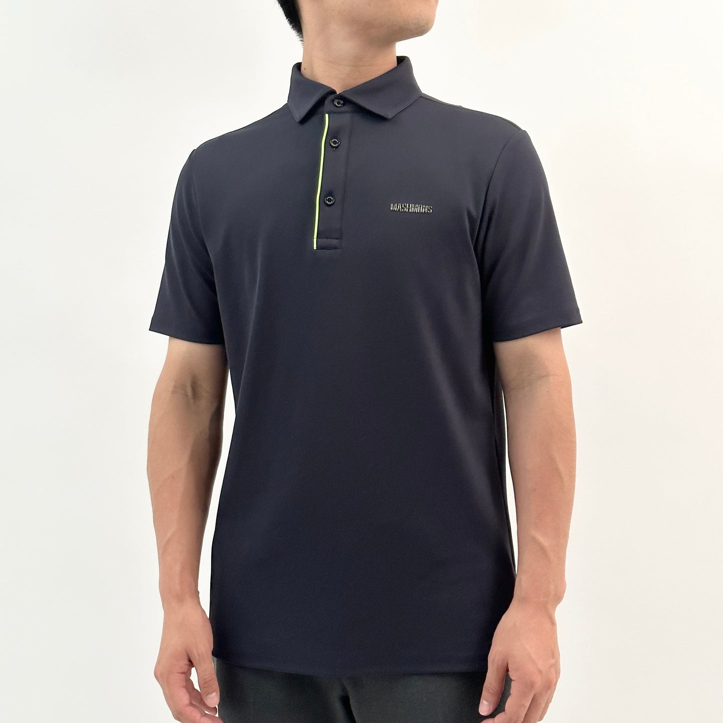 Open front Bicolor Polo shirt